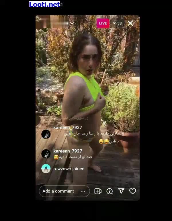 لایو آب بازی دختر ایرانی تو حیاط خونشون.mp4 - تماشای آنلاین در بکن تو
